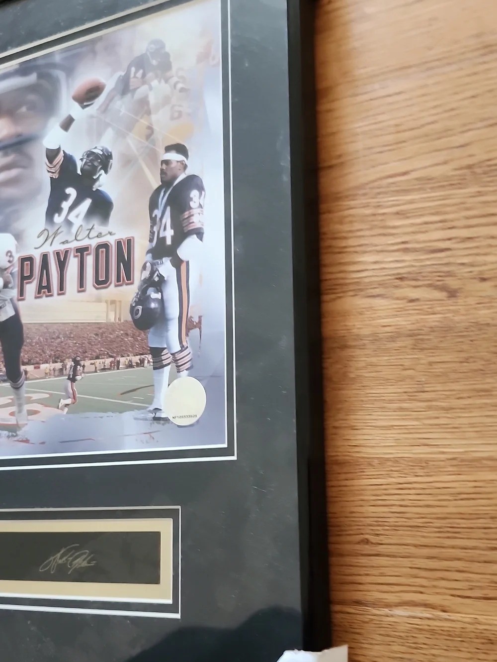 Walter Payton Framed Sports Wall Decor - Official NFL photo